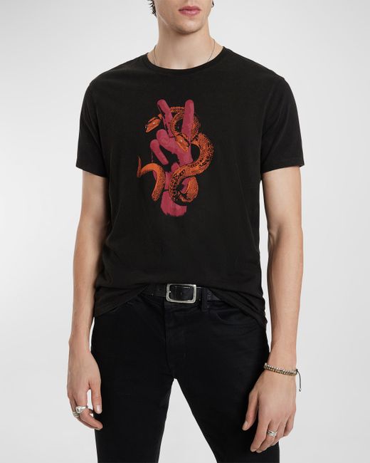 John Varvatos Peace Snake Graphic T-Shirt