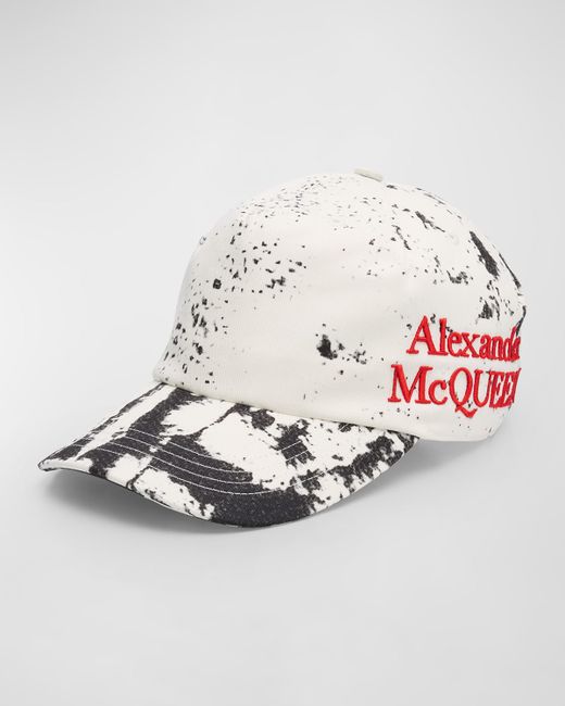 Alexander McQueen Folded-Print 5-Panel Baseball Hat