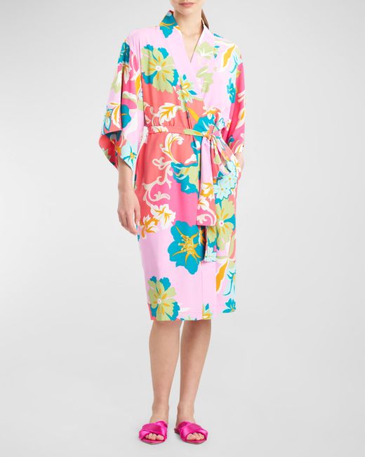 Natori Marbella Floral-Print Robe