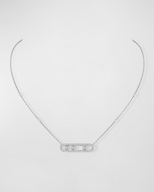 Messika Move Diamond Pave Necklace Gold