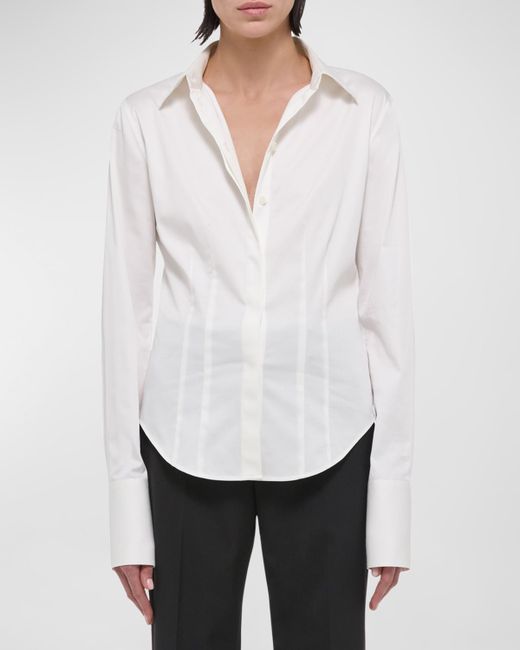 Helmut Lang Fitted Button-Front Shirt