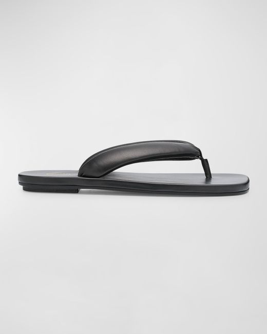 Dries Van Noten Padded Leather Thong Sandals