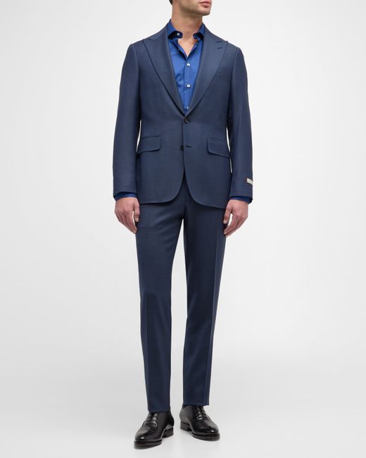 Canali Textured Super 130s Wool Suit