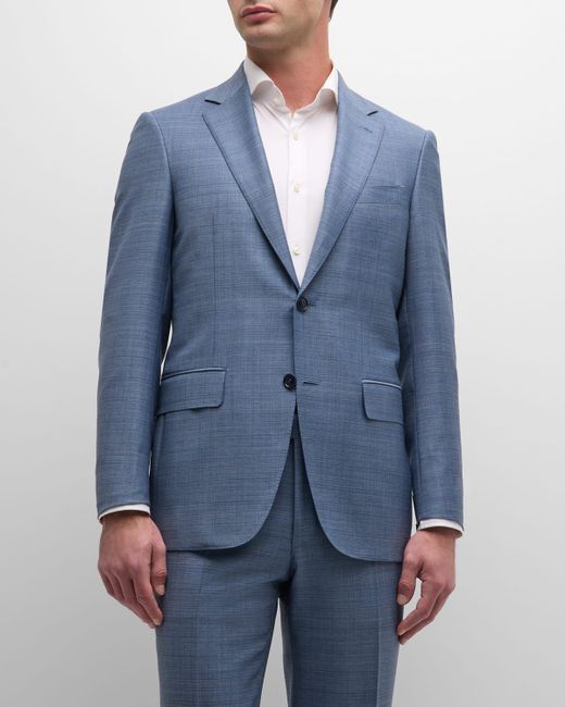 Canali Heathered Wool Suit