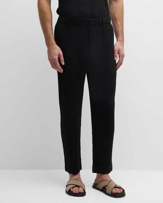 Homme Pliss Issey Miyake Pleated Straight Pants