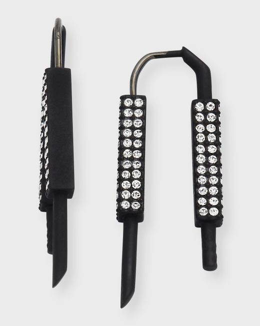 Givenchy U Lock Earrings with Crystals