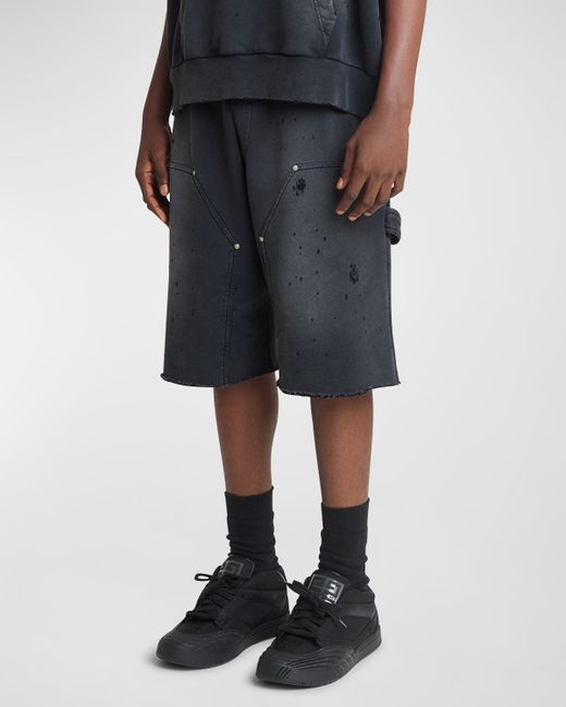 Givenchy Destroyed Carpenter Sweat Shorts