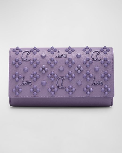 Christian Louboutin Paloma Wallet On Chain Leather with Loubinthesky Spikes