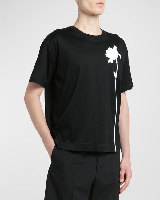 Valentino Garavani Embroidered Flower T-Shirt
