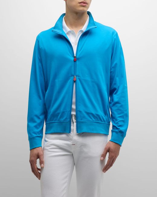 Kiton Cotton Full-Zip Sweatshirt