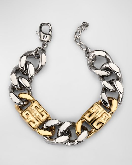 Givenchy Two-Tone 4G Large Chain Bracelet