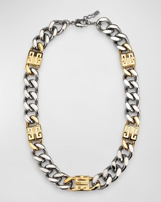 Givenchy Two-Tone 4G Large Chain Necklace