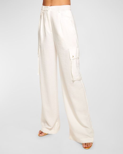 Ramy Brook Emil Wide-Leg Relaxed Cargo Pants