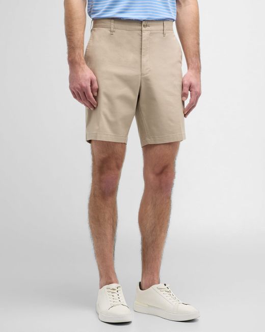 Peter Millar Crown Comfort Flat-Front Shorts