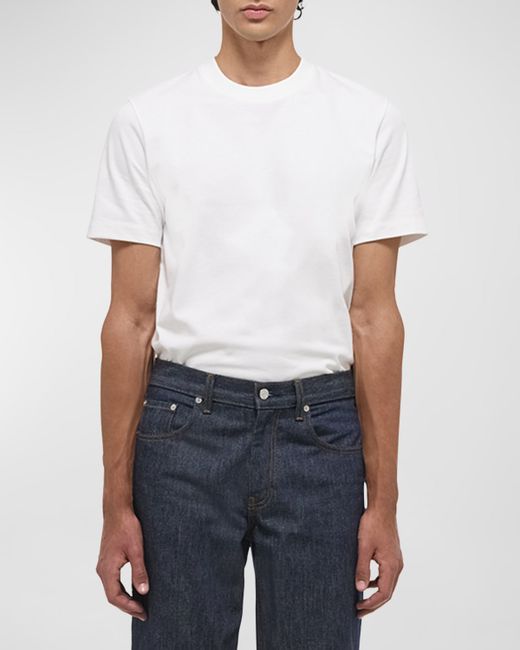 Helmut Lang Logo-Back Short-Sleeve Heavy Cotton T-Shirt