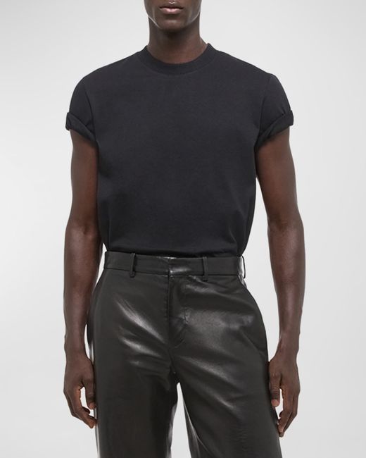 Helmut Lang Logo-Back Short-Sleeve Heavy Cotton T-Shirt