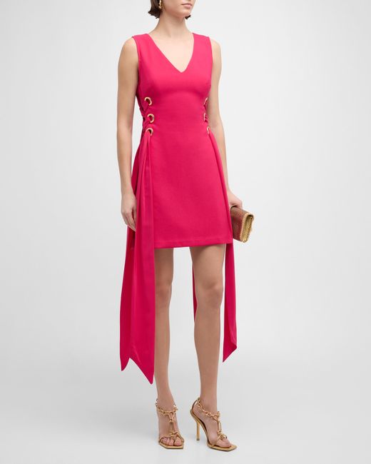 Trina Turk Viva 2 Sleeveless Lace-Up Mini Dress