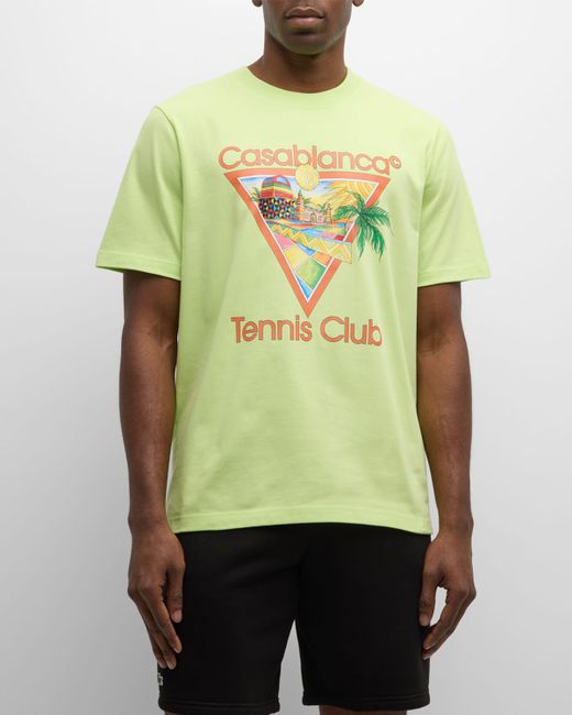 Casablanca Cubism Tennis Club Graphic T-Shirt