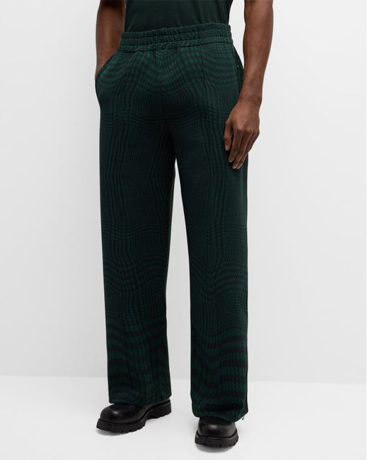 Burberry Warped Check Jersey Pants