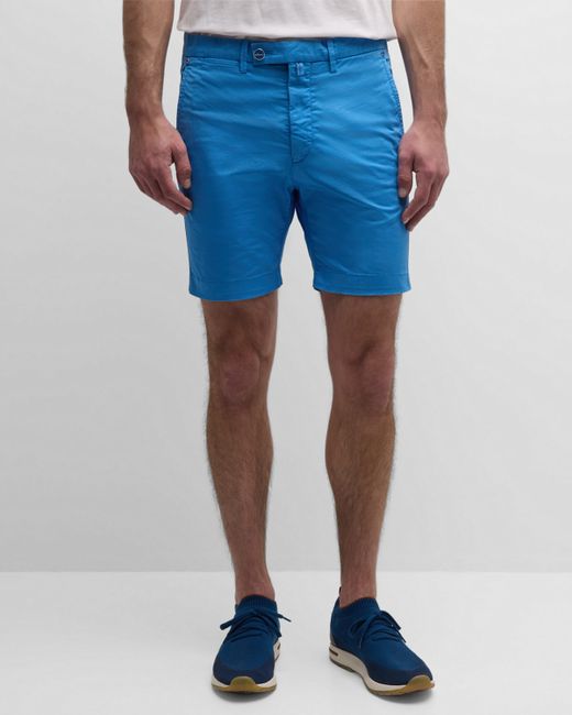 Kiton 5-Pocket Flat-Front Shorts