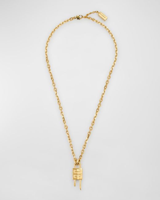 Givenchy Golden 4G Mini Lock Necklace