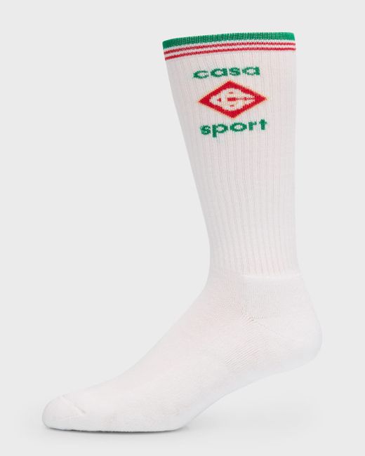 Casablanca Diamond Logo Sport Mid-Calf Socks
