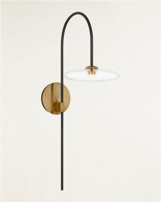 Visual Comfort Signature Calvino Arched Single Sconce by Ian K Fowler