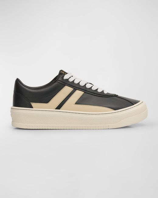 Lanvin x Future Cash Leather Low-Top Sneakers