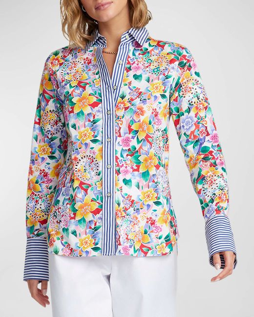 Robert Graham Priscilla Floral-Print Button-Down Shirt
