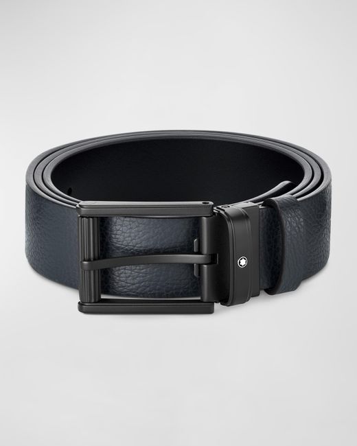 Montblanc Roll Pin Buckle Reversible Leather Belt