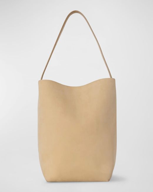 The Row Park Large North-South Tote Bag Nubuck Leather