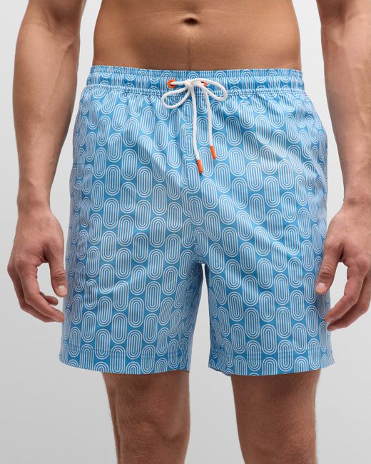 Swims Gia Geometric-Print Swim Shorts