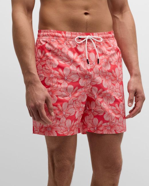 Swims Tropicale Hibiscus-Print Swim Shorts