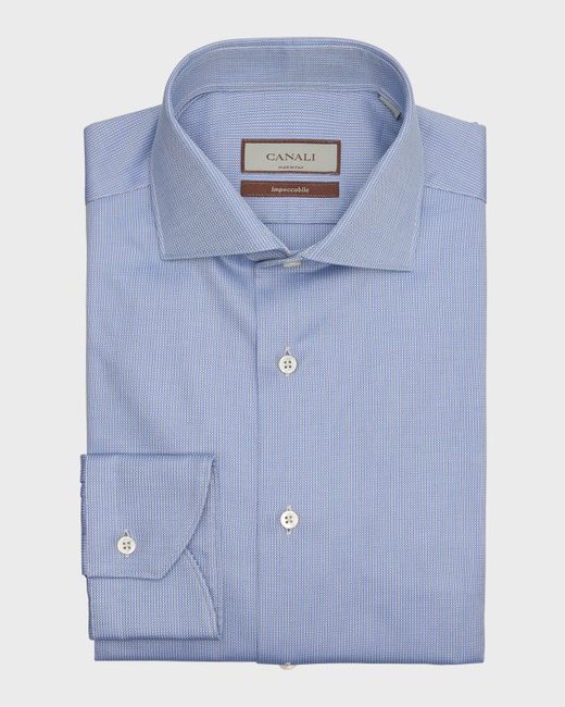 Canali Micro-Pattern Dress Shirt