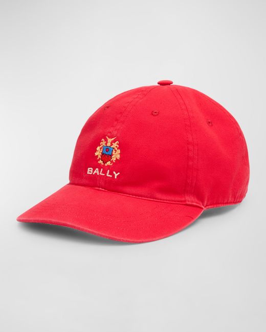 Bally Embroidered Logo Crest Baseball Cap