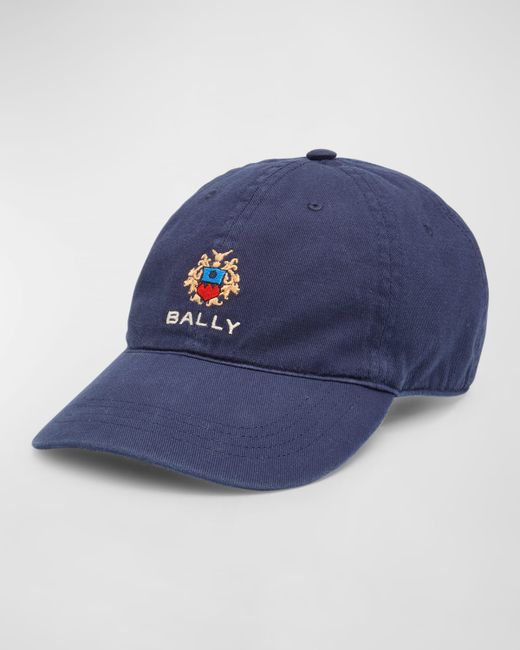 Bally Embroidered Logo Crest Baseball Cap