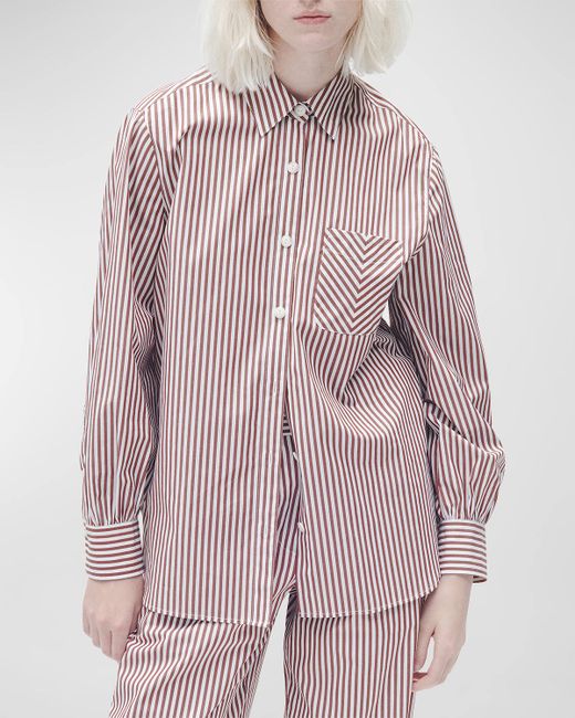Rag & Bone Maxine Striped Button-Front Shirt