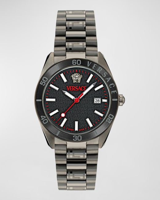 Versace V-Dome IP Bracelet Watch 42mm