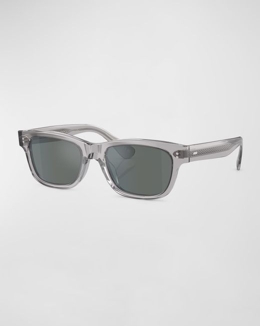 Oliver Peoples Rosson Sun Acetate Rectangle Sunglasses