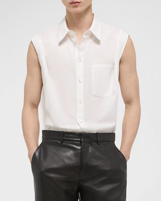 Helmut Lang Sleeveless Button-Down Shirt