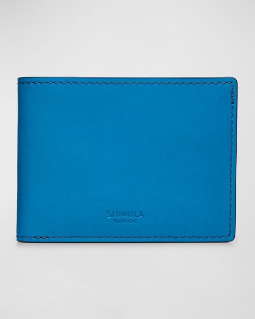 Shinola Leather Slim Bifold Wallet