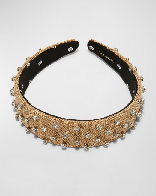 Lele Sadoughi Bessette Embellished Woven Headband