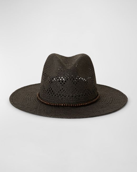 btb Los Angeles Lucy Straw Fedora With Beaded Band