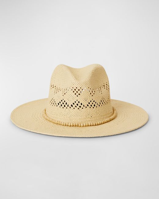 btb Los Angeles Lucy Straw Fedora With Beaded Band