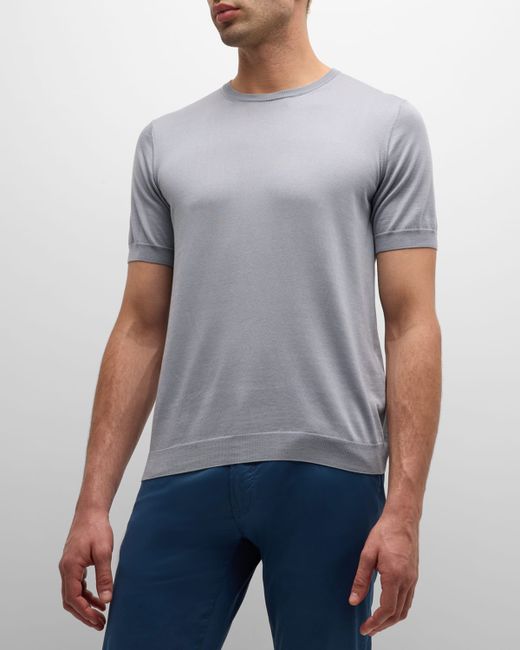 Giorgio Armani Silk-Cotton Crew T-Shirt