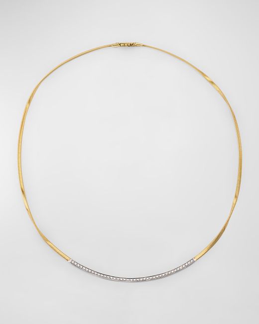 Marco Bicego 18K Gold Marrakech Coil Necklace with Diamonds