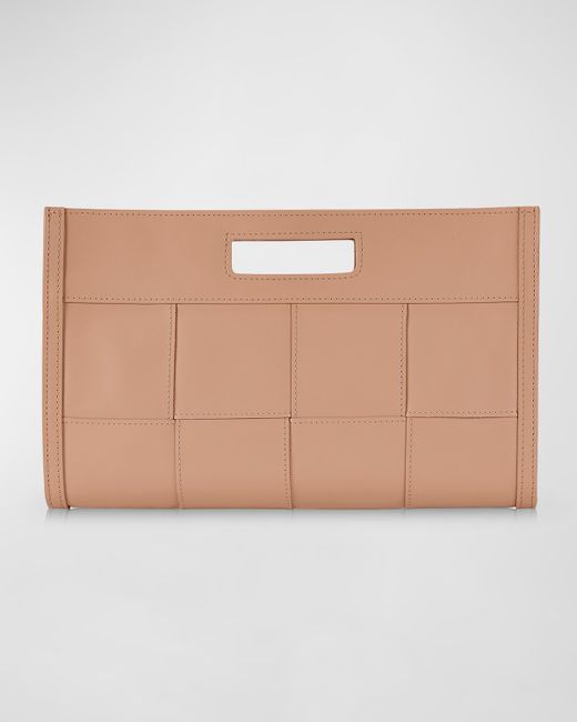 Gigi New York Remy Woven Leather Clutch Bag