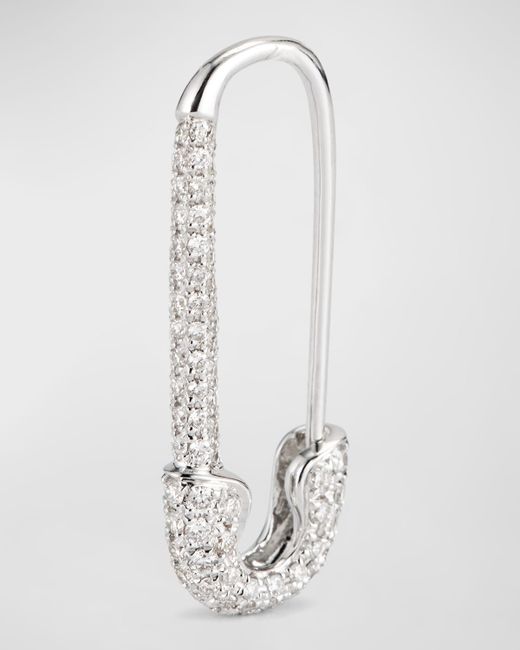 Anita Ko 18k Diamond Safety Pin Earring Single