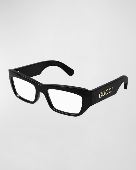 Gucci Acetate Rectangle Optical Glasses