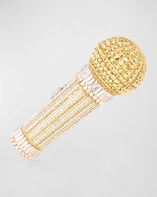 Judith Leiber Couture Diva Microphone Crystal Clutch Bag